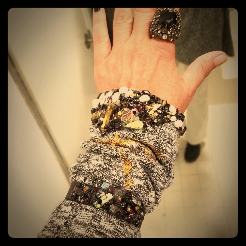 One-of-a-kind Handpainted Upcycled Top